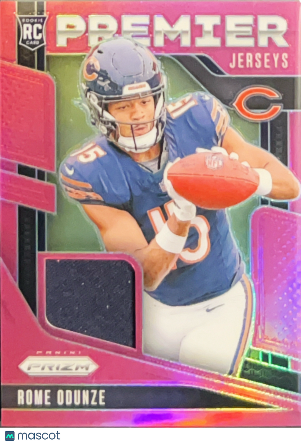 2024 Panini Prizm Premier Jerseys Rome Odunze #PJ-ROE Pink RC Memorabilia Jersey