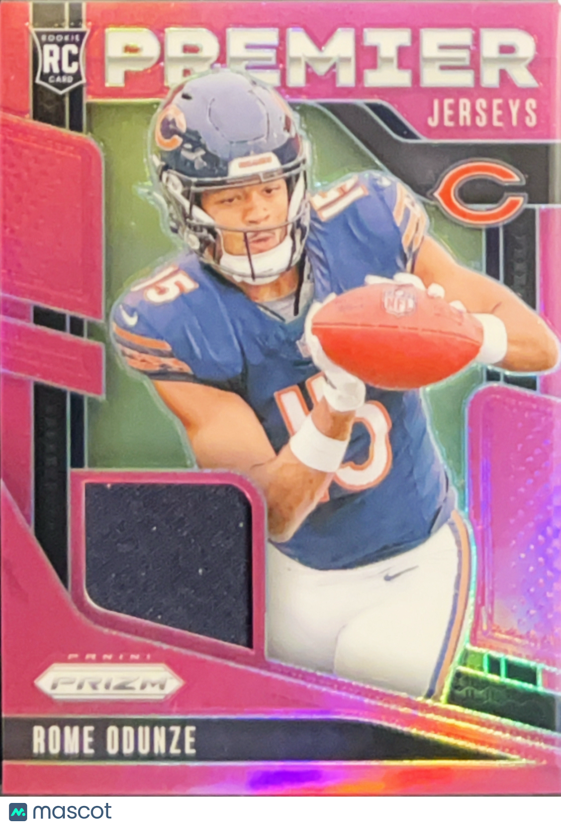 2024 Panini Prizm Premier Jerseys Rome Odunze #PJ-ROE Pink RC Memorabilia Jersey