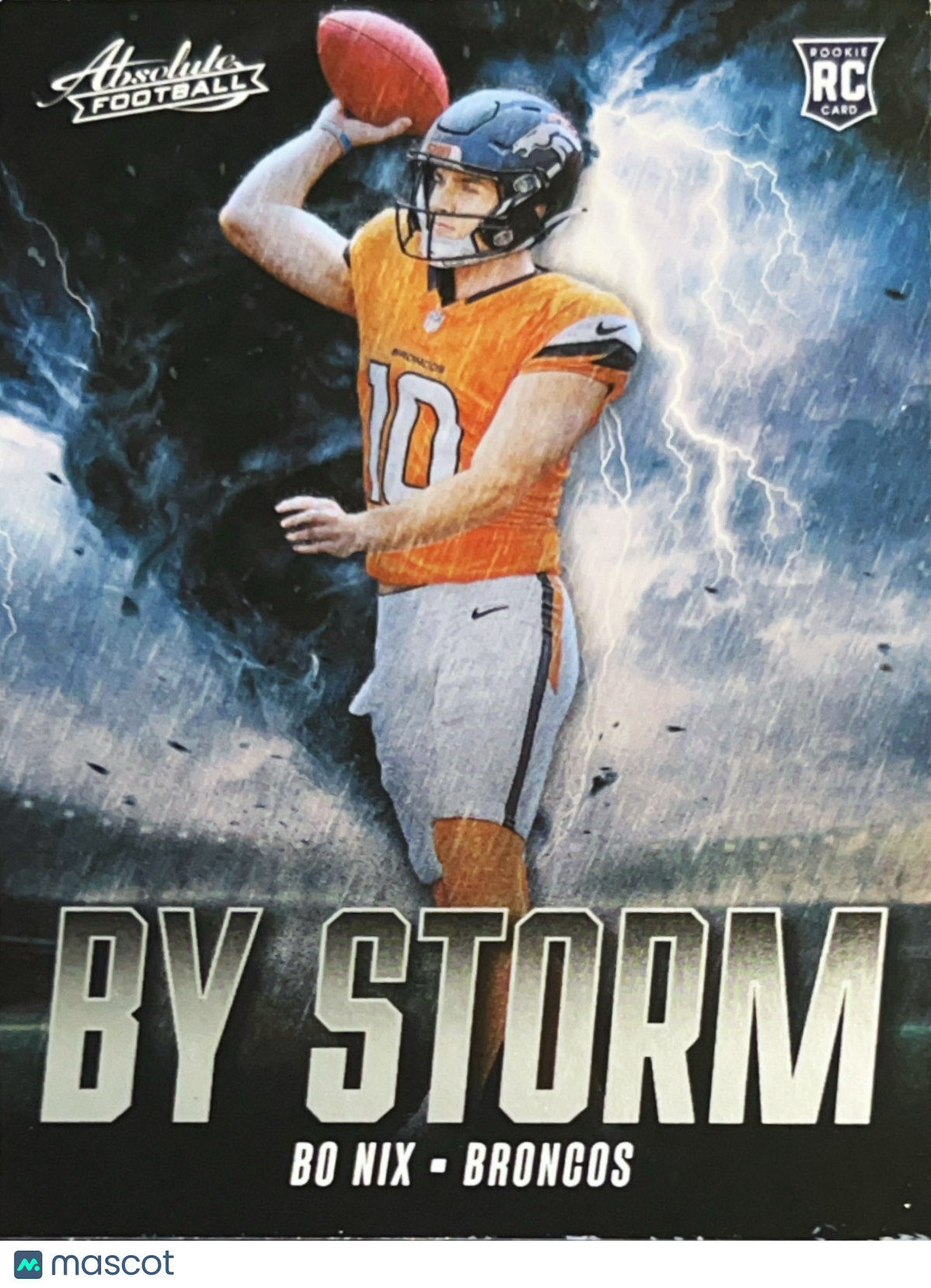 2024 Panini Absolute Football By Storm Bo Nix #BS-BNX RC