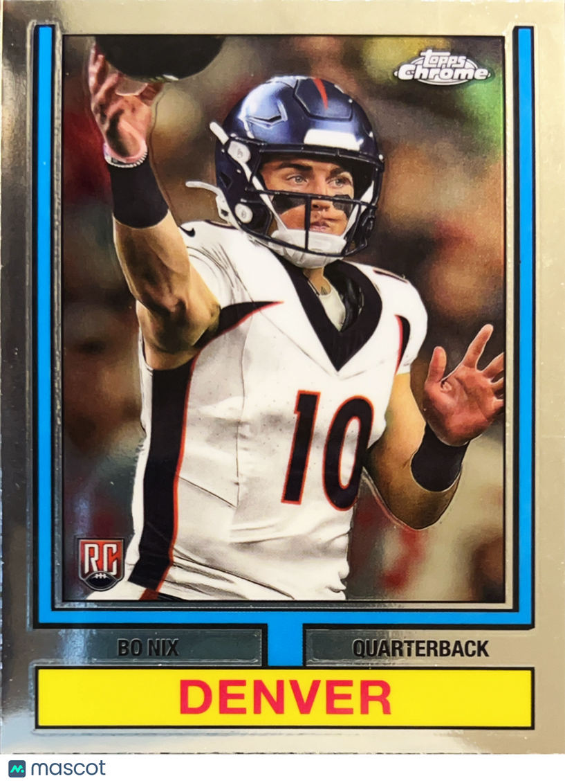 2024 Topps Chrome 1974 Topps Football Bo Nix #74TF-4