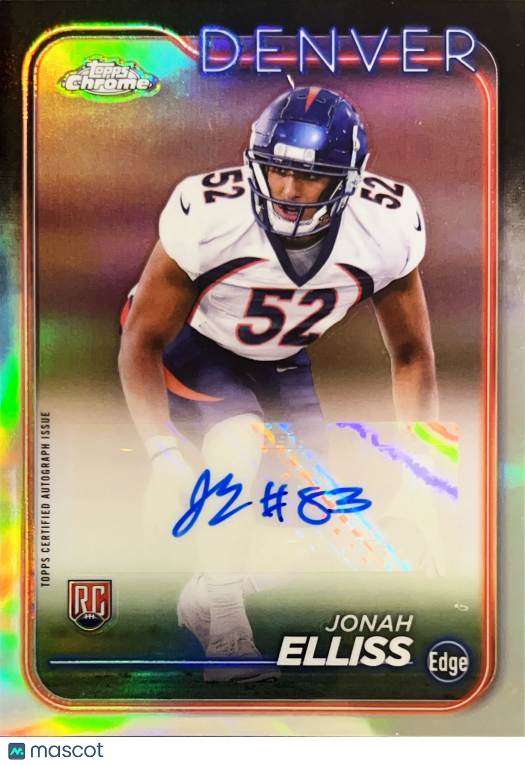 2024 Topps Chrome Jonah Elliss #RA-JEL RC