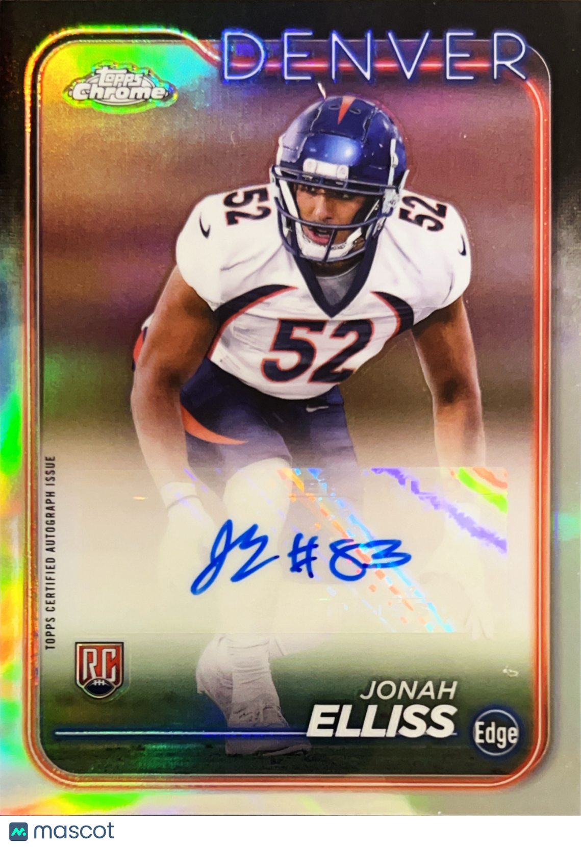 2024 Topps Chrome Jonah Elliss #RA-JEL RC