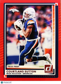 2025 Panini Donruss Football Courtland Sutton #298 Press Proof Red