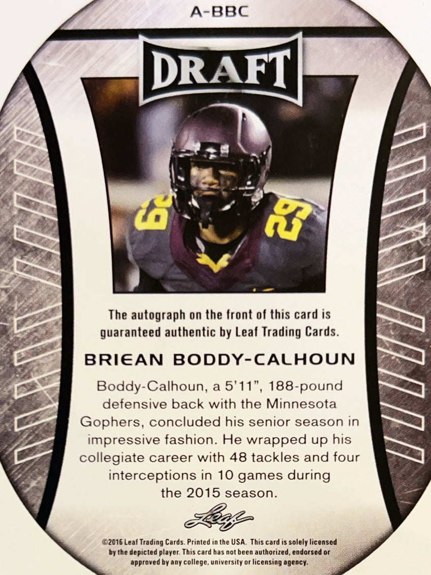 2016 Leaf Draft Briean Boddy-Calhoun #A-BBC