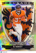 2025 Panini Rookies & Stars Prizm Crusade RJ Harvey #26 Silver RC
