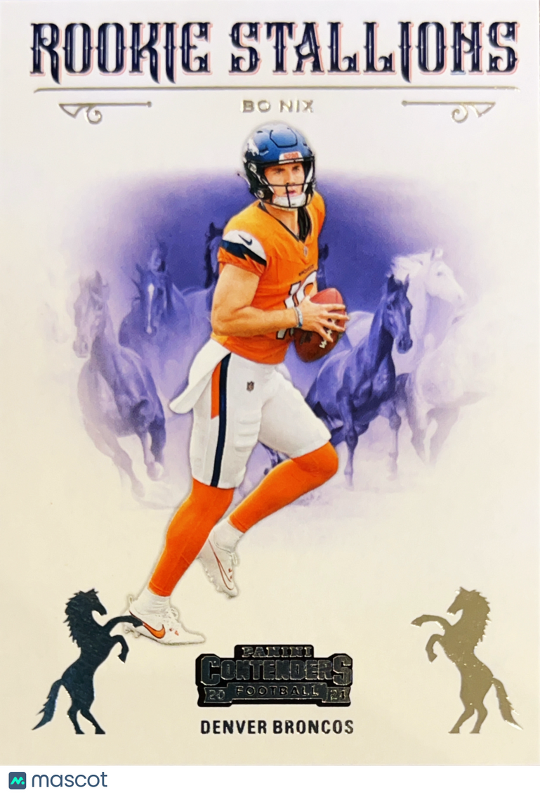 2025 Panini Contenders Football Rookie Stallions Bo Nix #2