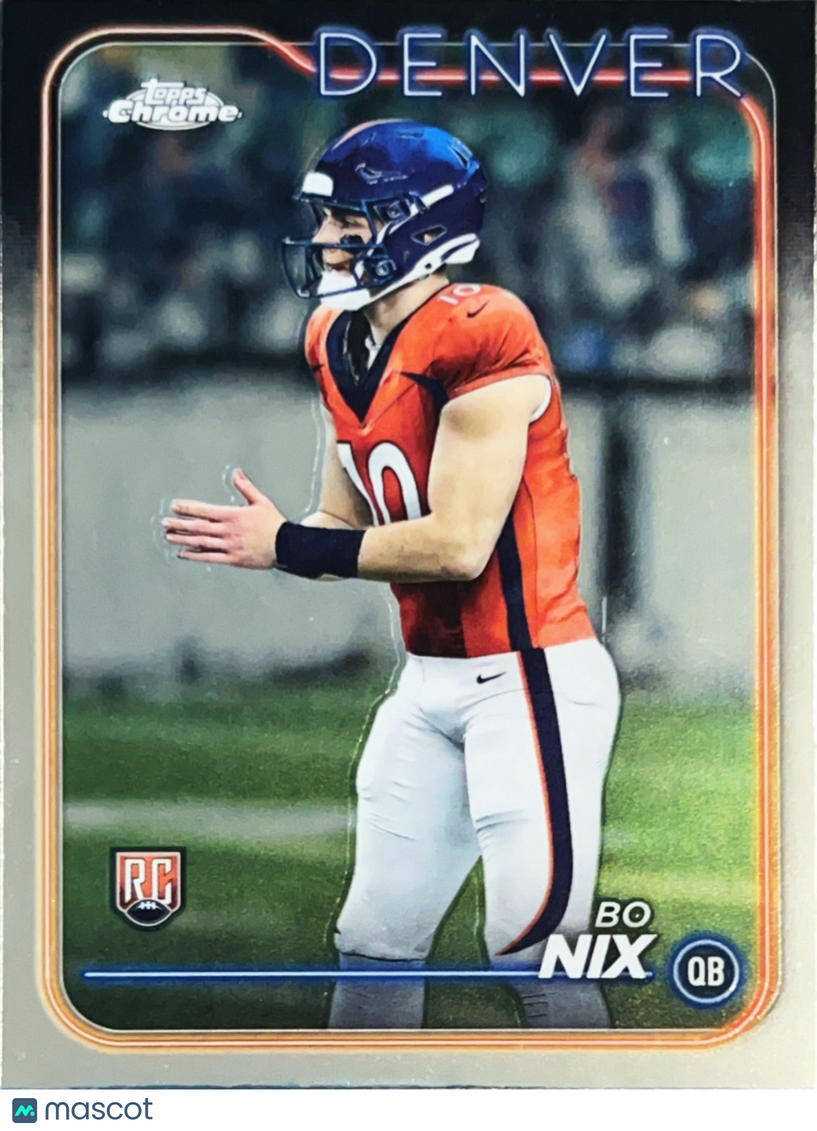 2024 Topps Chrome Bo Nix #206 RC