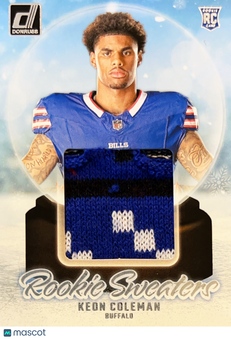 2024 Panini Donruss Football Rookie Sweaters Keon Coleman #RHS-KCO Rookie RC