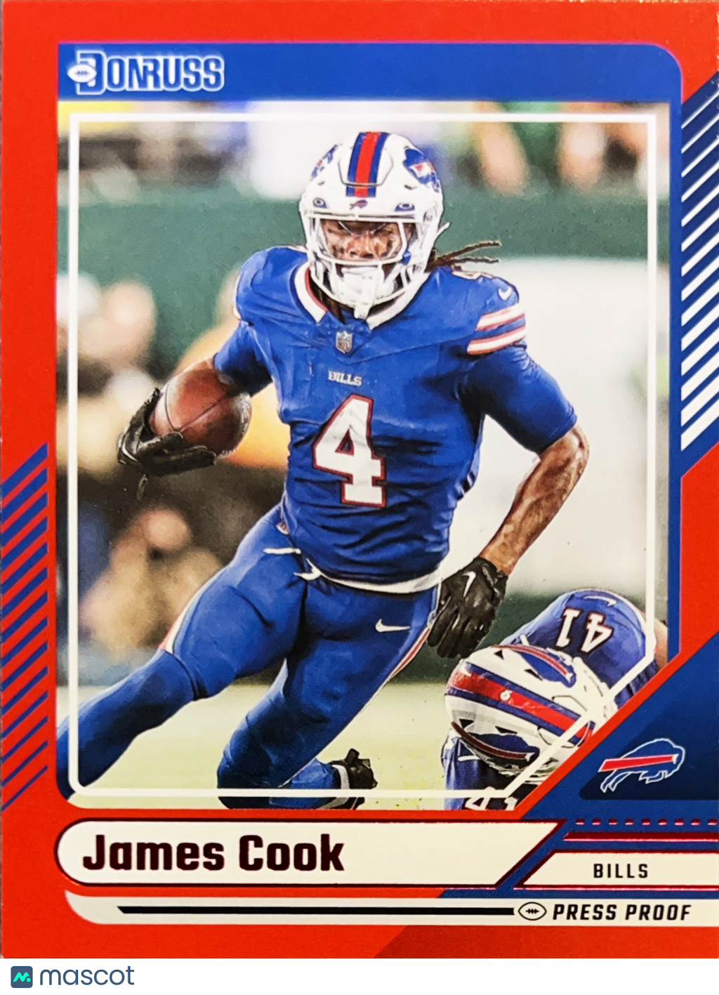 2024 Donruss Football James Cook #105 Press Proof Red