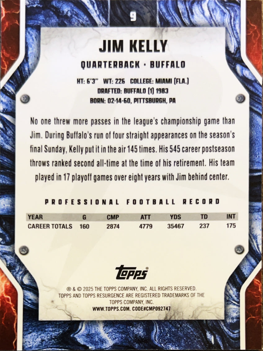 2025 Topps Resurgence Jim Kelly #9