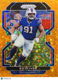 2021 Panini Prizm Ed Oliver #119 Orange Disco