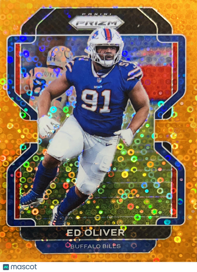 2021 Panini Prizm Ed Oliver #119 Orange Disco