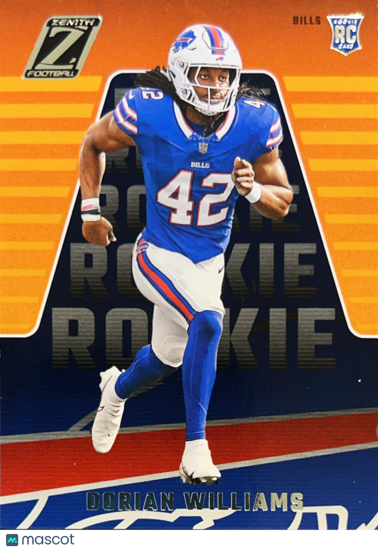 2023 Panini Zenith Football Dorian Williams #137 RC