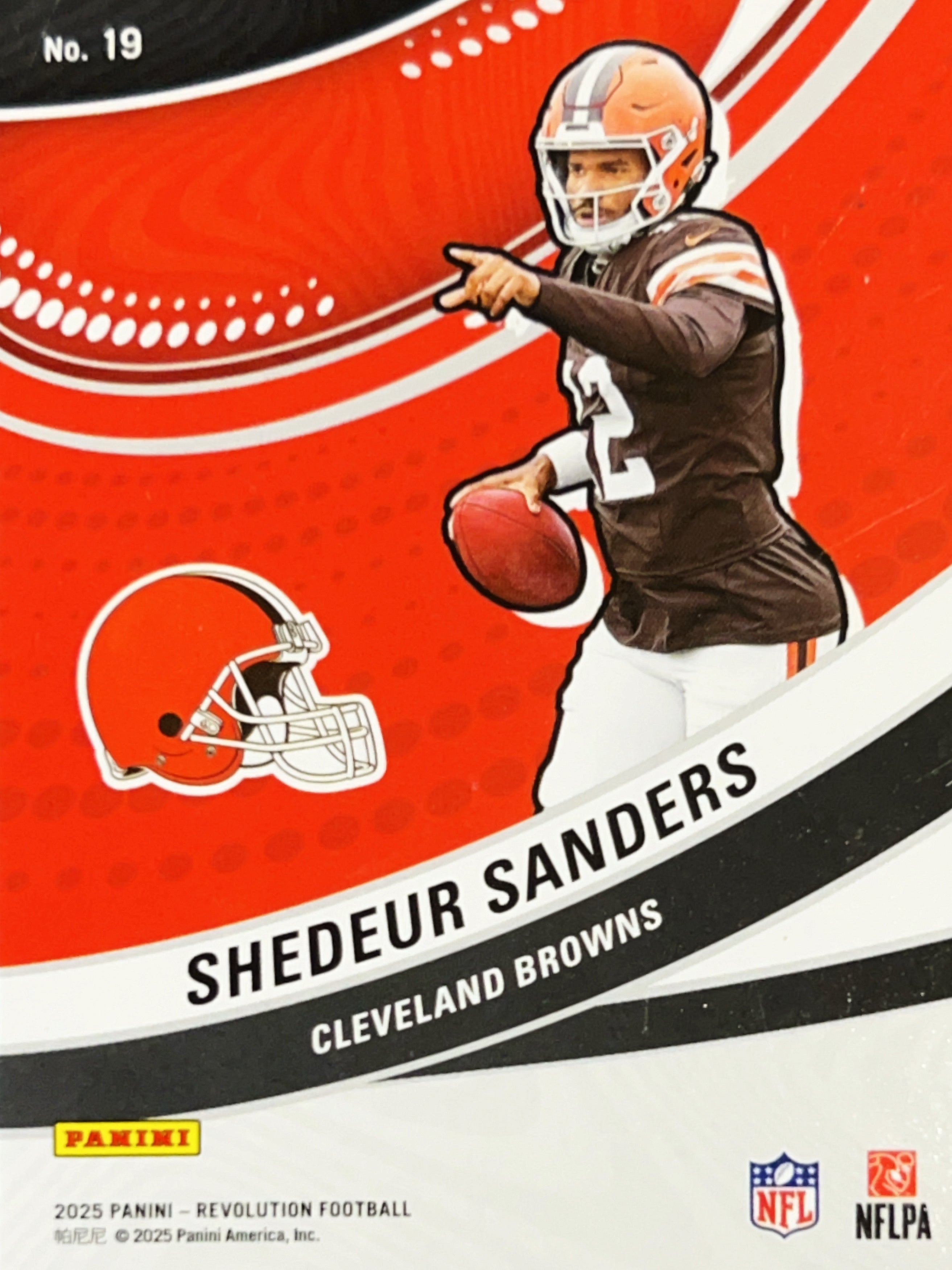 2025 Panini Revolution Football Shedeur Sanders #19 Futures RC