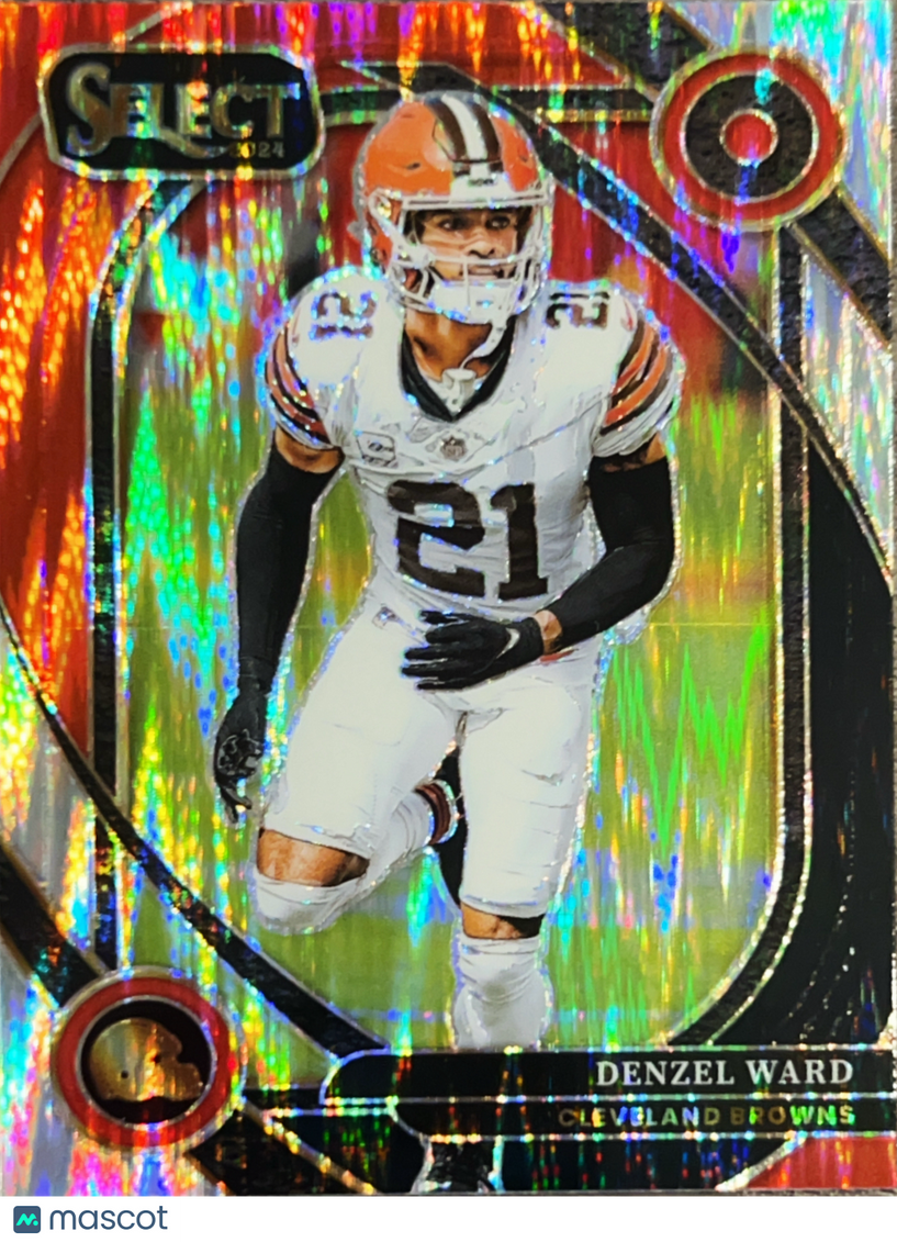 2025 Panini Select Prizm Denzel Ward #248 White Shock Prizm
