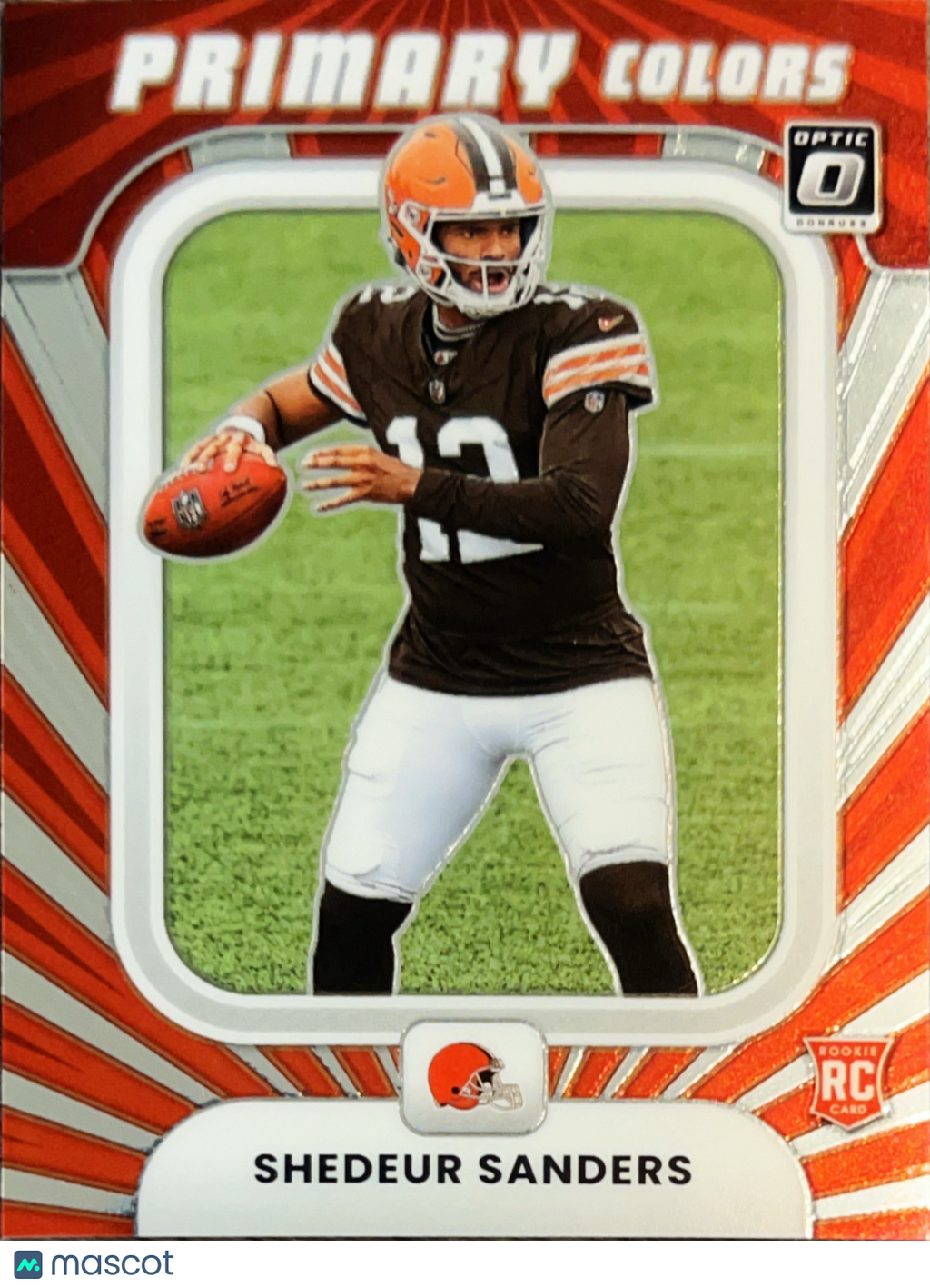 2025 Panini Donruss Optic Primary Colors Shedeur Sanders #19 Red RC