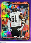 2024 Topps Chrome Michael Hall Jr. #268 Purple Refractor /275