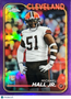2024 Topps Chrome Michael Hall Jr. #268 Purple Refractor /275