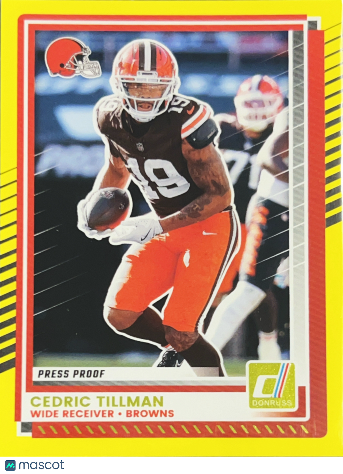 2025 Panini Donruss Football Cedric Tillman #78 Yellow Press Proof