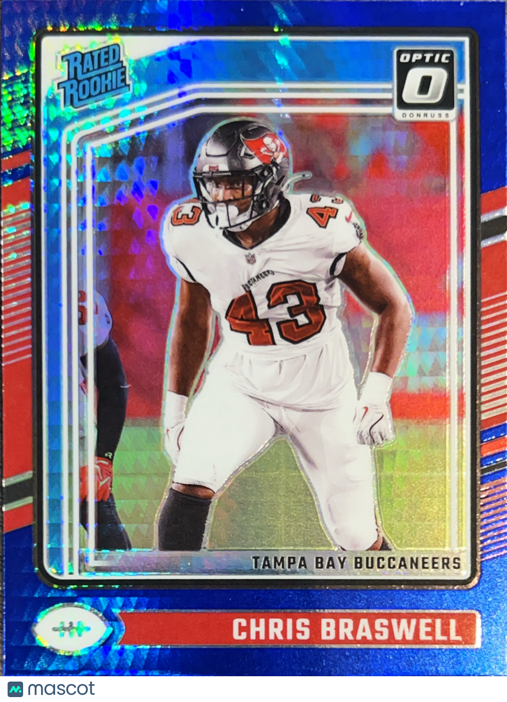 2024 Panini Donruss Optic Prizm Chris Braswell #220 Blue Velocity