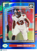 2024 Panini Donruss Optic Prizm Chris Braswell #220 Blue Velocity