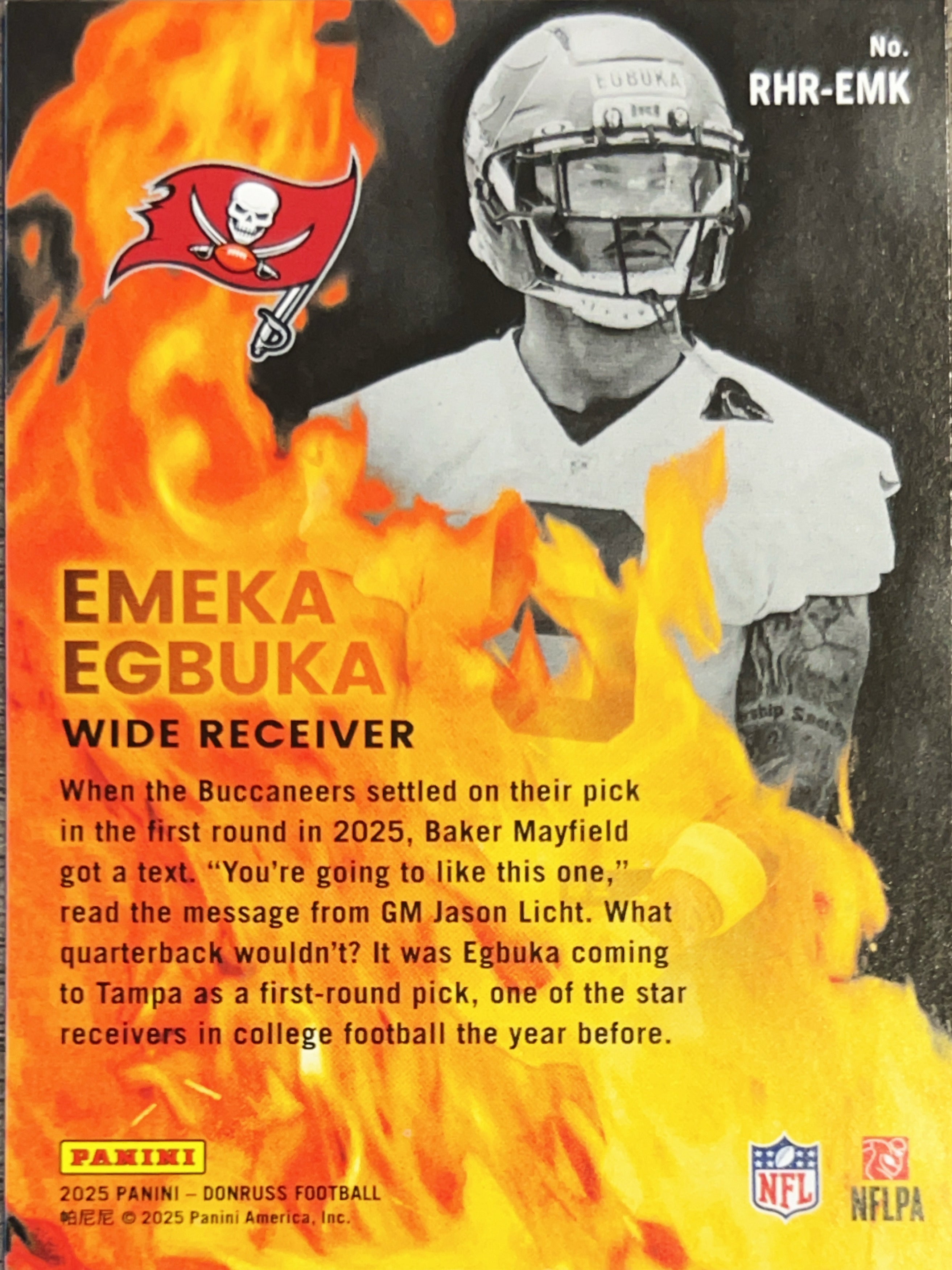 2025 Donruss Red Hot Rookies Emeka Egbuka #RHR-EMK RC