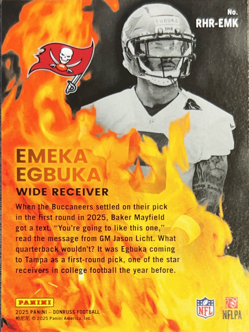 2025 Donruss Red Hot Rookies Emeka Egbuka #RHR-EMK RC