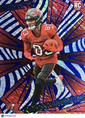 2025 Panini Revolution Football Tez Johnson #240 Storm /549 RC
