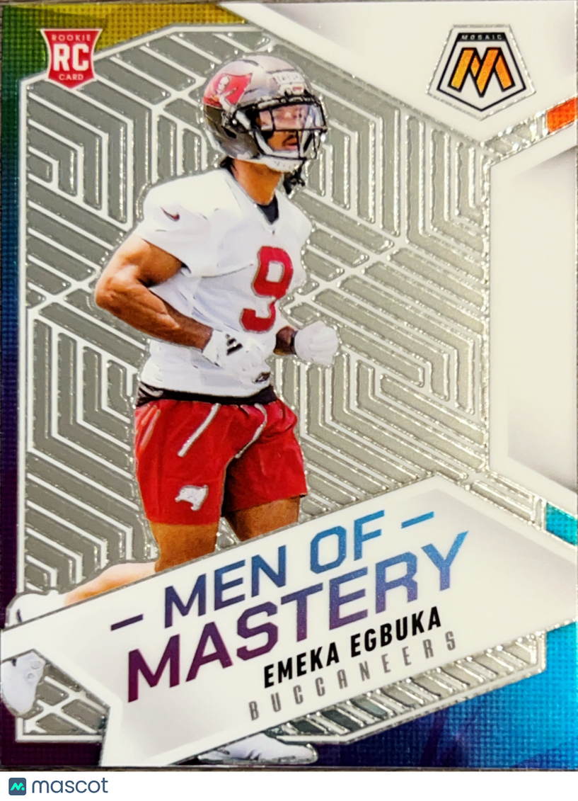 2025 Panini Mosaic Men of Mastery Emeka Egbuka #15 RC