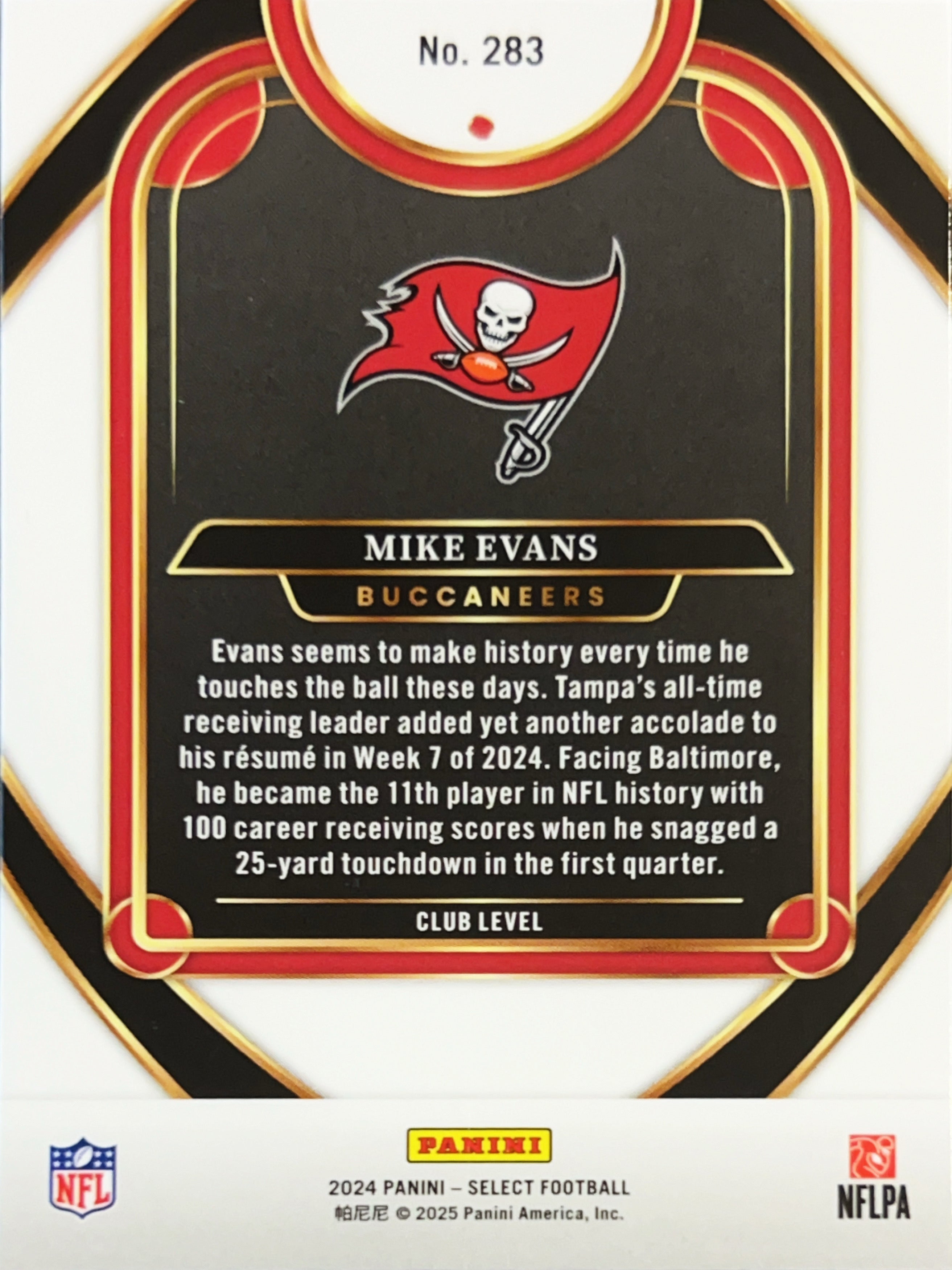 2024 Panini Select Football Club Level Mike Evans #283