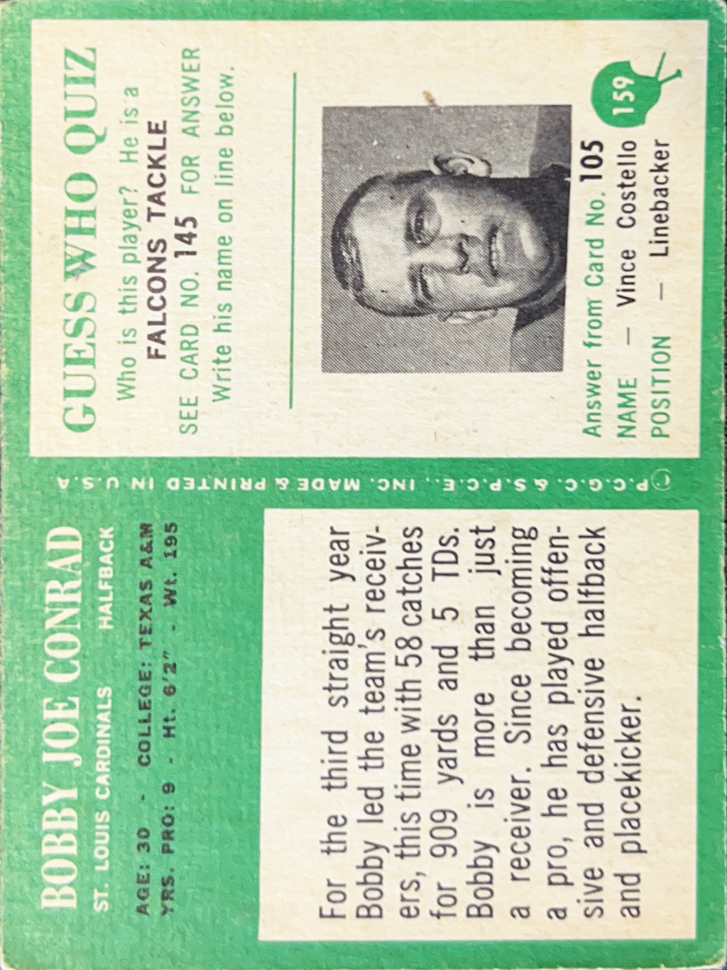 1966 Philadelphia Bobby Joe Conrad #145