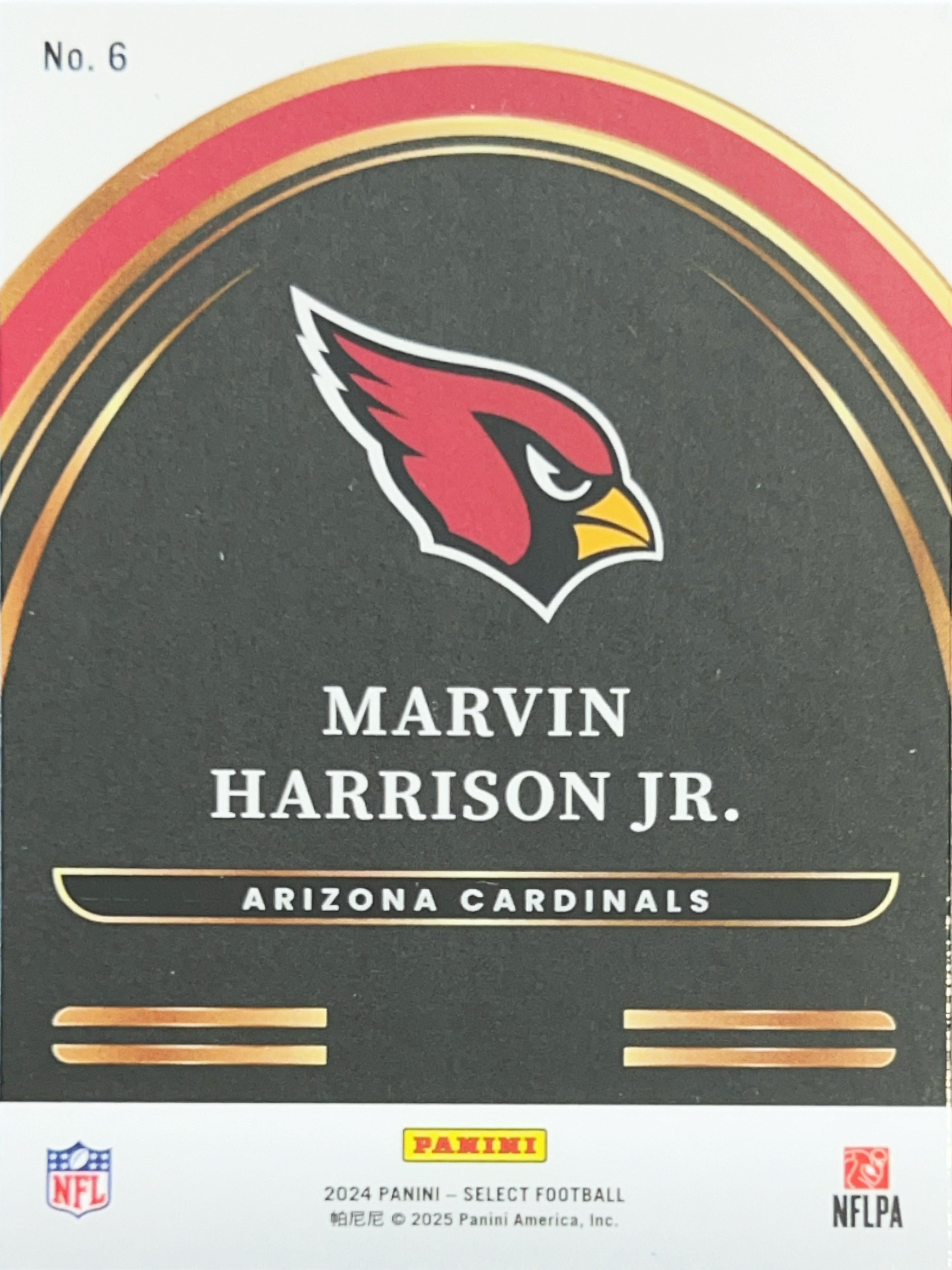2025 Panini Select Football Marvin Harrison Jr. #6 RC
