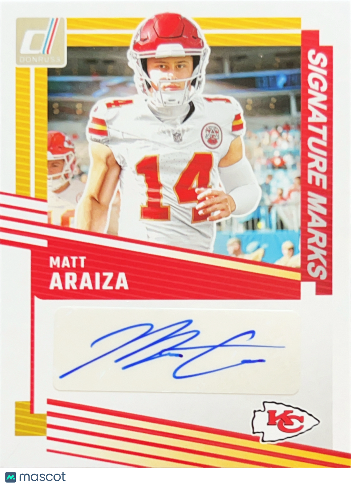 2025 Panini Donruss Football Signature Marks Matt Araiza #SM-MAA