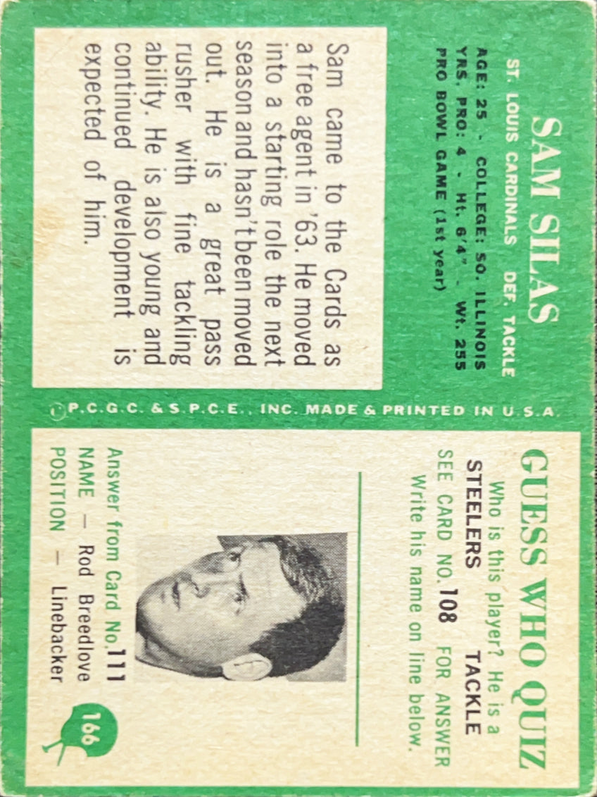 1966 Philadelphia Sam Silas #166