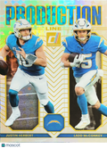 2025 Panini Donruss Production Line Justin Herbert Ladd McConkey #13