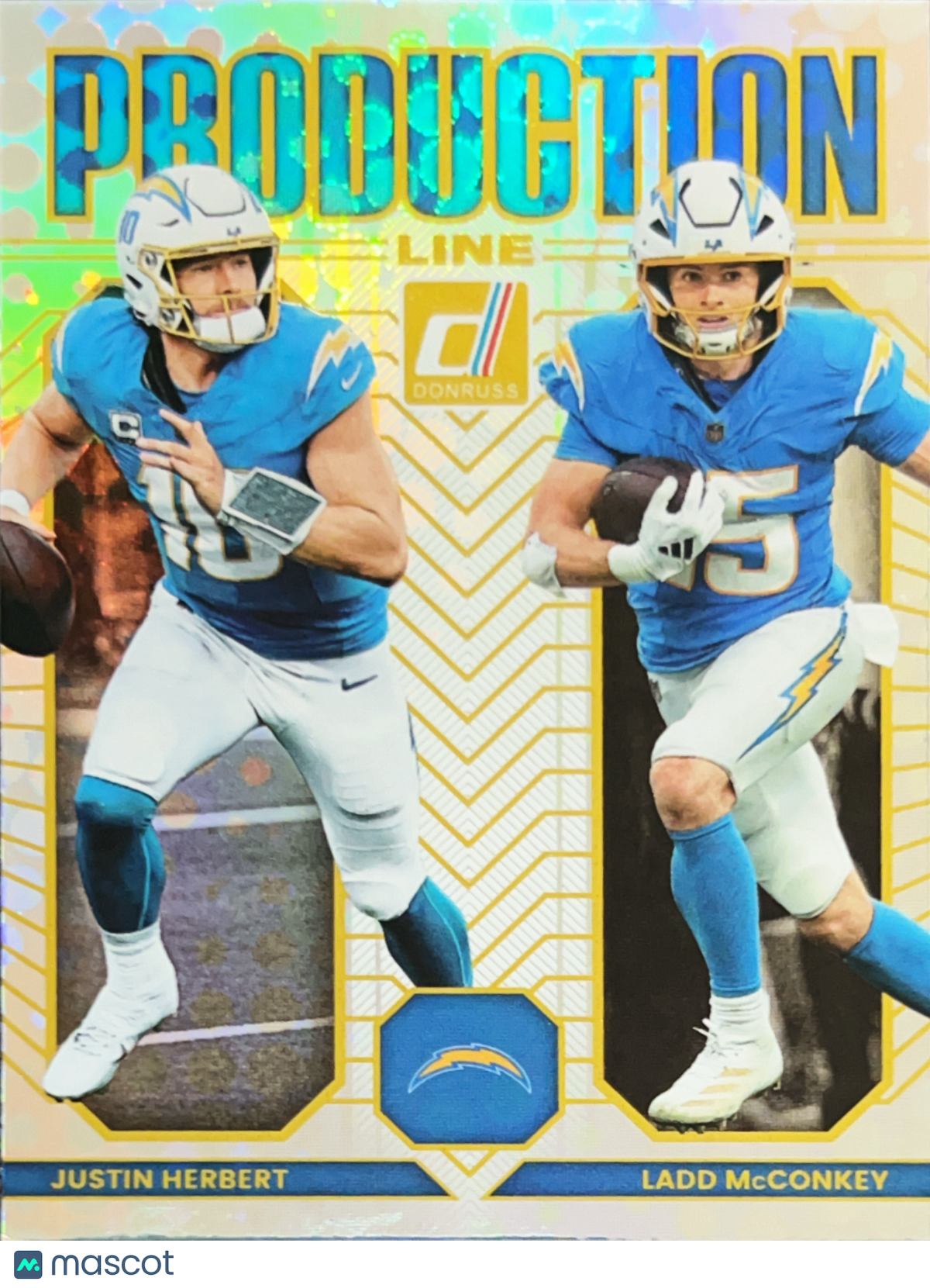 2025 Panini Donruss Production Line Justin Herbert Ladd McConkey #13