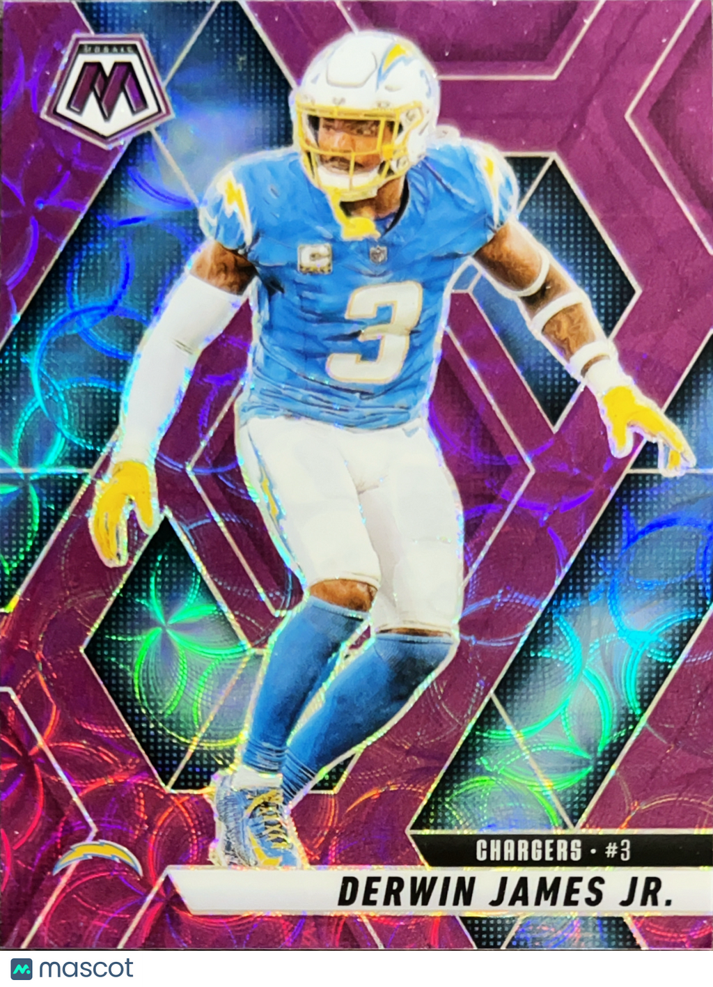 2025 Panini Mosaic Prizm Derwin James Jr. #168 Pink Fluorescent