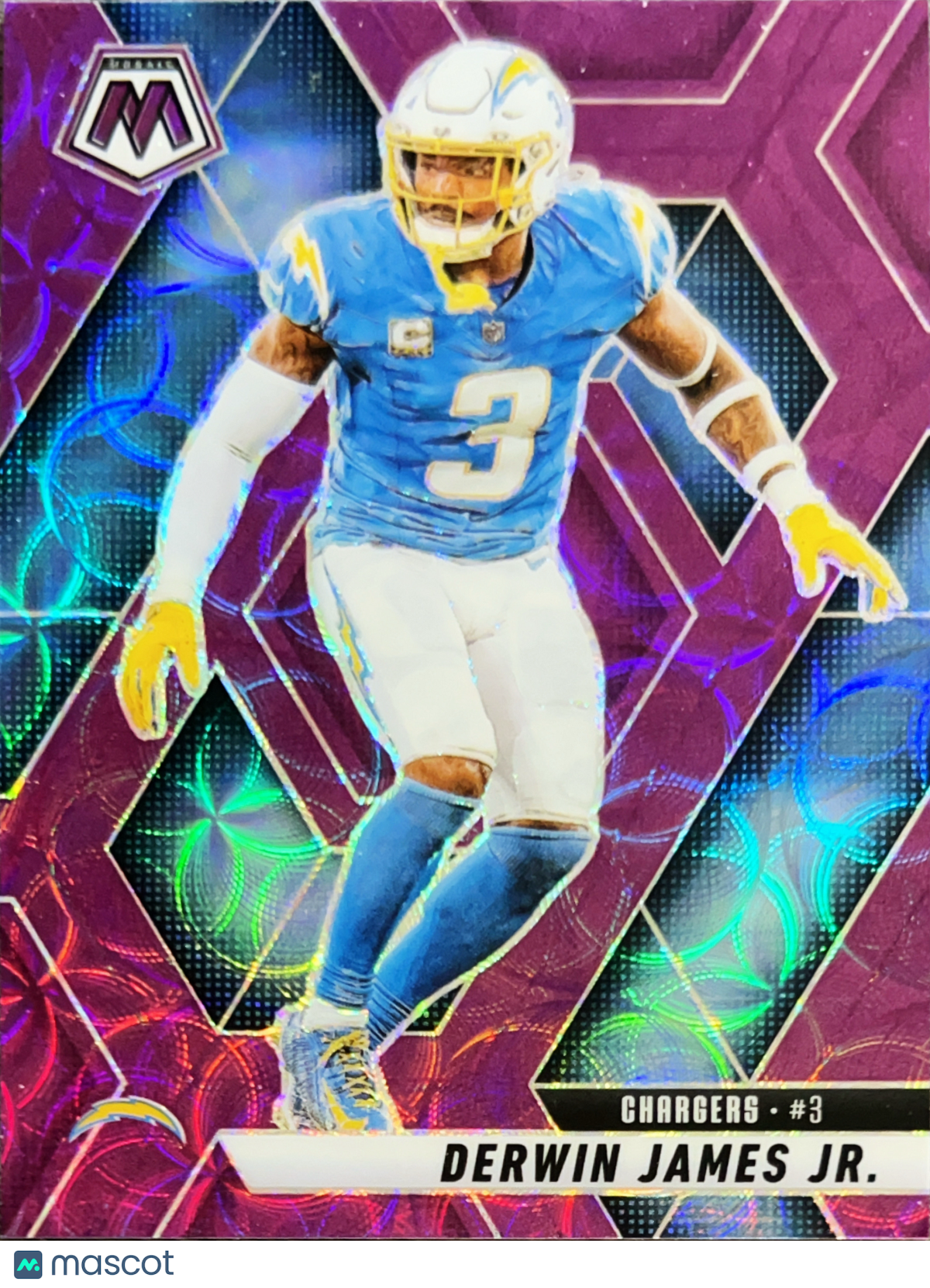 2025 Panini Mosaic Prizm Derwin James Jr. #168 Pink Fluorescent
