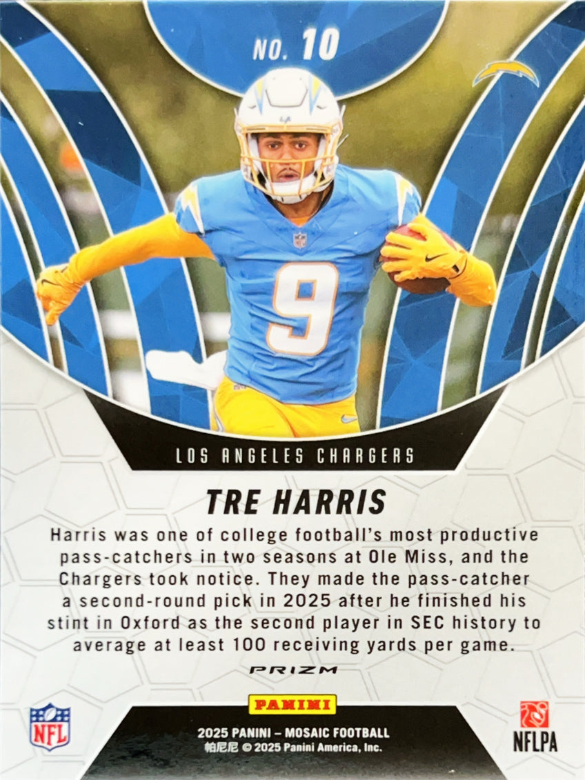 2025 Panini Mosaic Prizm Elevate Tre Harris #10 RC