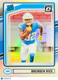 2024 Panini Donruss Optic Prizm Brenden Rice #382 Silver Holo