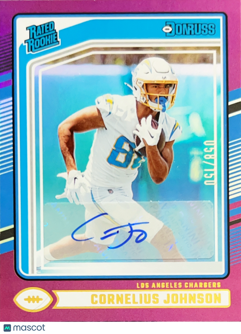 2024 Panini Donruss Cornelius Johnson #377 Purple