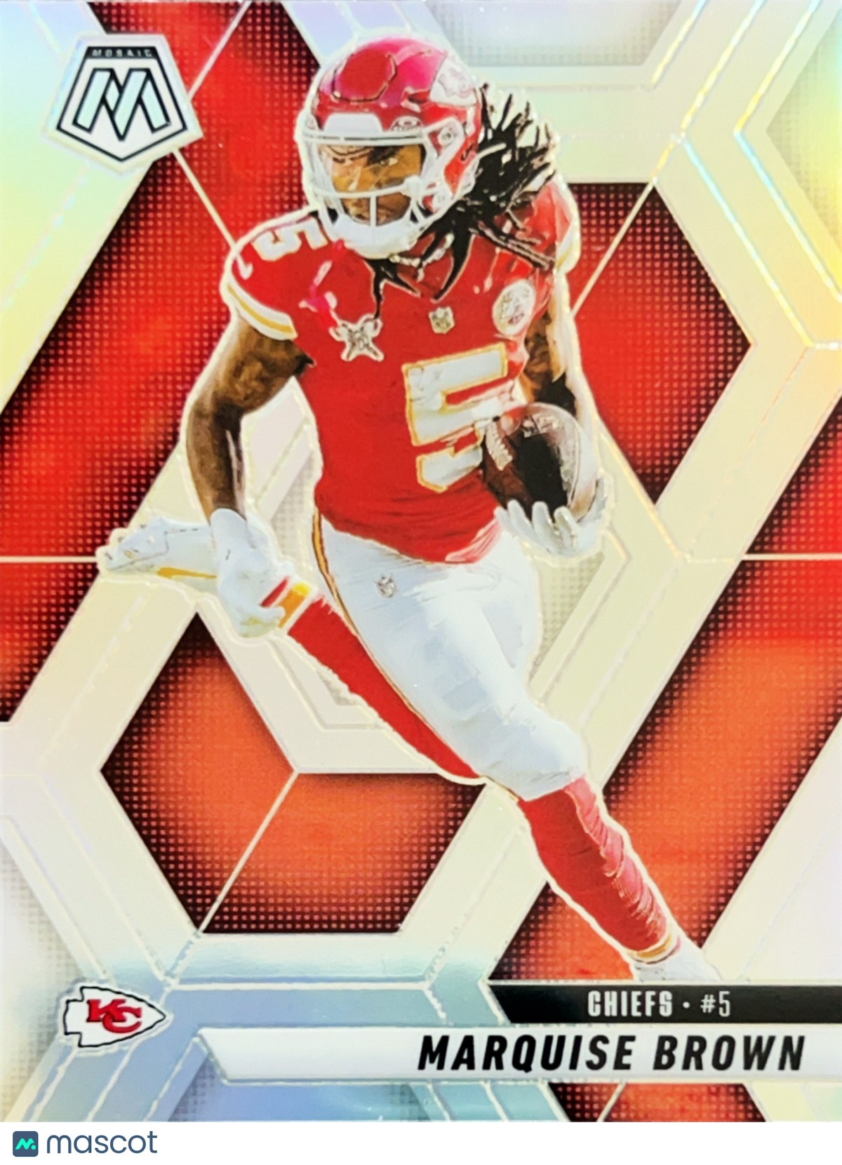 2025 Panini Mosaic Marquise Brown #73 Silver Prizm