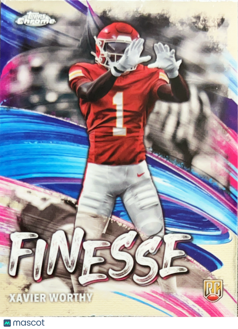 2024 Topps Chrome Finesse Xavier Worthy #F-7 RC