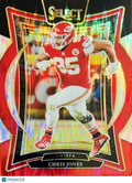 2025 Panini Select Prizm Concourse Chris Jones #19 Red
