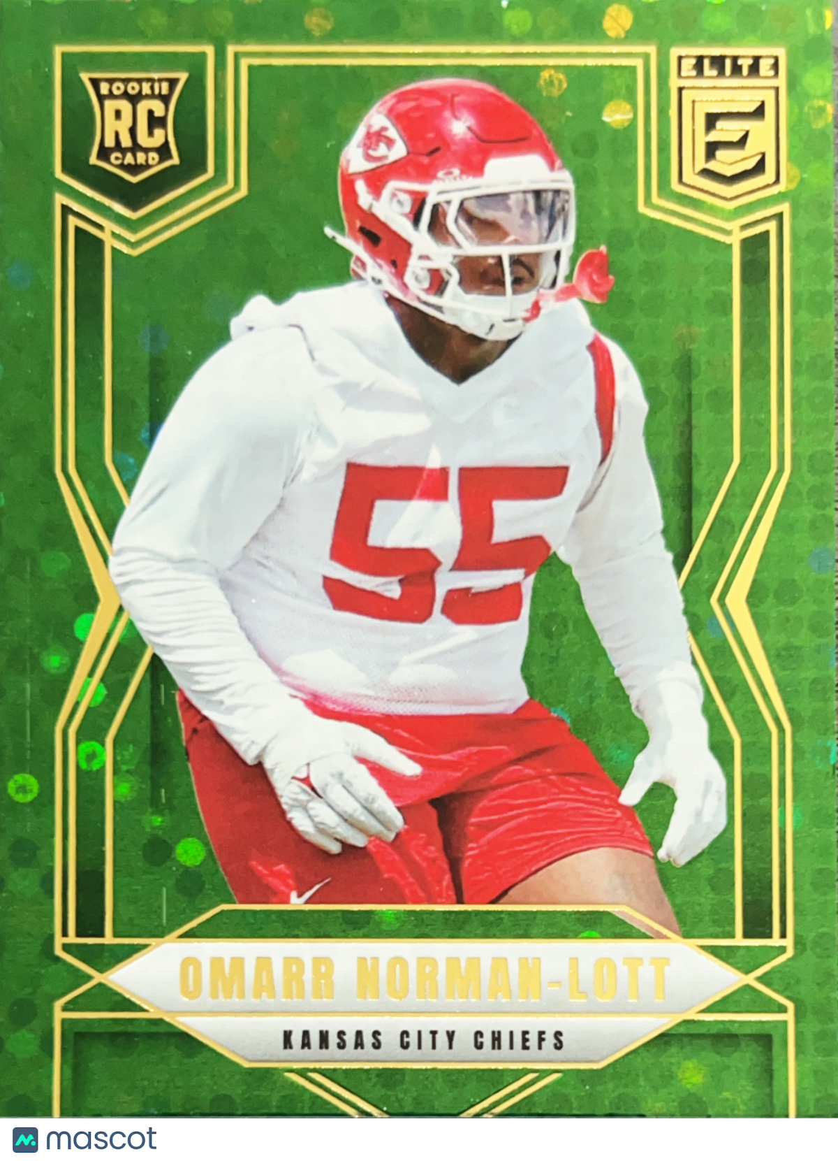 2025 Panini Donruss Elite Omarr Norman-Lott #196 Green Disco RC