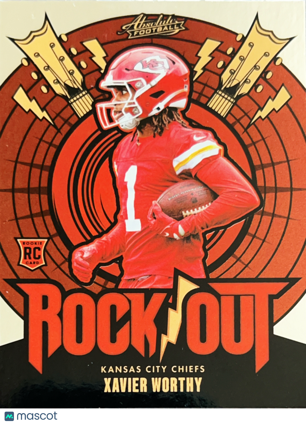 2024 Panini Absolute Football Rock Out Xavier Worthy #RO-XWY RC