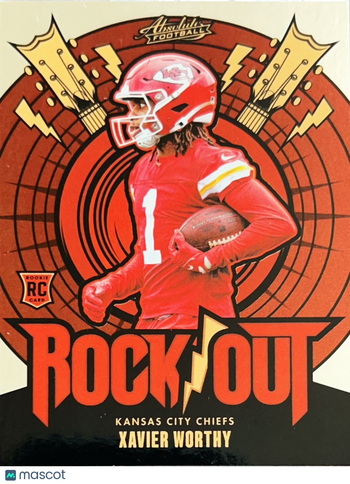 2024 Panini Absolute Football Rock Out Xavier Worthy #RO-XWY RC
