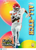 2024 Topps Chrome All-Etch Xavier Worthy #CAE-XW RC