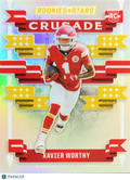 2024 Panini Rookies & Stars Crusade Xavier Worthy #C-XWY Silver Prizm RC