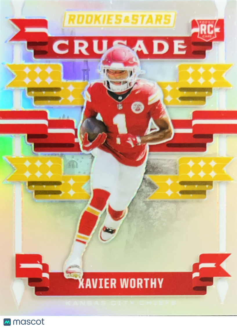 2024 Panini Rookies & Stars Crusade Xavier Worthy #C-XWY Silver Prizm RC